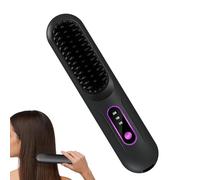 Brosse à lisser les cheveux chauds sans fil - Peigne à lissesr en céramique rechargeable avec écran LCD | Outil de coiffure à 3 niveaux de température pour lisser et boucler pour lesss femmes, less vo