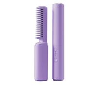 Brosse à lisser les cheveux - Mini style, chauffage rapide | Panneau de redressement portable chaud peigne pour boucles douces et cheveux épais idéal pour le style de rap