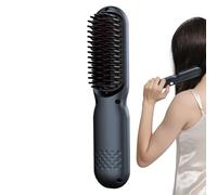 Brosse À Lisser Les Cheveux,Rechargeable Avec 3 Températures,Portable Brosse Lisseur Coiffant Cheveux - Pour Femmes Coiffure Long Court Maison Voyage Fête Vacances Mariage Rencontre Anniversaire