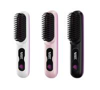 Brosse À Lisser les Cheveux Sans Fil, Coiffeur Portable avec Écran Led, Réglages de 140 À 200 °C, Revêtement Chauffant en Céramique, Chargement de Type C pour les Voyages Quotidiens(White)