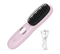 Brosse à lisser les cheveuxen céramique - Peigne chauffant rechargeable USB 20,6 x 4,5 x 4 cm, coiffeur portable | Lisseur à cheveuxpour filles, femmes, petite amie, maison, salle de bain, voyage, v