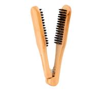 Brosse à lisser les lisseurs en bois | Coiffure litreté coiffure brosse à cheveux - peigne à cheveux, serre-lisseur, peigne de curling, V forme de goar de style sang-volant outil de détangler pour le
