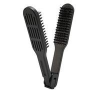 Brosse à lisser, peigne lisseur à cheveux avec brosse en nylon, peigne à cheveux double face et cheveux raides