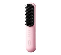Brosse à lisser portable 4000 mAh rechargeable professionnelle | Fer plat sans fil à 4 réglages de température pour femme, court, long, bouclé, ondulé, voyage, plage, maison