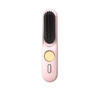 Brosse à lisser portable | Anti brûlure rechargeable 9 niveaux de chauffage rapide, brosse chaude lissante pour femmes - pour les vacances, les voyages, les rendez-vous, usage