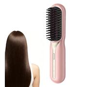 Brosse à Lisser pour les Femmes | Outils de Coiffure avec Système de Protection Anti-Brûlure | Brosse De Lissage Pour Femmes | Pour La Maison, Les Voyages, Les Vacances Et Les Matins Pressés