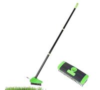 Brosse à main d'outil de retrait d' de jardin avec la poignée réglable | Outil de nettoyage de crevasses pour pelouse, terrasse, allée, allée, crevasse, chemins de pavés, jardins,