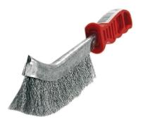 Brosse à main ergonomique TIVOLY convexe - fil acier - Brosse