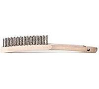 Brosse à main Lessmann, fil d'acier inoxydable ondulé, 0,35 mm