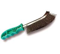 Brosse à main métallique convexe | 1 rang acier inox 0,30 | Brossage et nettoyage de la rouille ou des soudures | Usage occasionnel ou intensif | SKRIB | Kibros 8SPIVIb