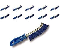 Brosse à main métallique convexe | Lot de 10 | 1 rang PVC rigide | Nettoyage et brossage des surfaces fragiles ou tendres | Usage occasionnel ou intensif | SKRIB | Kibros 8SPIVPx10