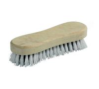 Brosse à main TALIAPLAST 361207 18 cm monture bois poils nylon blancs