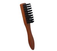 Brosse à Manche en Bois pour Barbe et Cheveux Cassés, Noir | Balai A Cou Coiffure, Nettoyage à Maison Magasin, Légère, Peau Douce