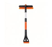 Brosse À Neige Et Grattoir À Glace Résistant pour Voiture | Outil De Déneigement 2 En 1 Télescopique, Tête Rotative 360° Anti-rayures Pour SUV Berline Camion(C3)
