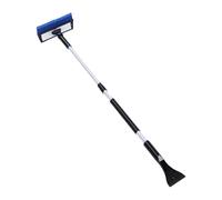 Brosse à Neige Grattoir à Glace Outil de Nettoyage de Voiture | Pelle à Raclette Extensible pour le Déneigement de la Carrosserie du Pare-brise, Poteau en Aluminium, ABS Durable