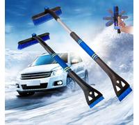Brosse à Neige pour Voiture, Dégivreur et grattoir à glace,3 en 1 Brosse À Neige Détachable pour Voiture Multifonctionnelle, avec poignée Ergonomique en Mousse, pour voitures, camions et SUV, Bleu