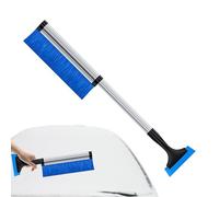 Brosse à Neige télescopique et grattoir à Glace, Brosse à Neige Extensible pour Voiture avec raclette et Gant, déneigeuse de Pare-Brise de 24,6 Pouces pour l'hiver, Nettoyeur Blue