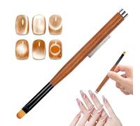 Brosse à ongles en acrylique, outils à ongles - Applicateur magnétique à double tête pour manucure et pédicure