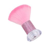 Brosse à ongles ergonomique avec poignée pour salon et soins de manucure à domicile pour garder la zone de travail propre, pinceau à poudre libre, maquillage du visage