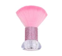 Brosse à ongles ergonomique avec poignée pour salon et soins de manucure à domicile pour garder la zone de travail propre, pinceau à poudre libre, maquillage du visage