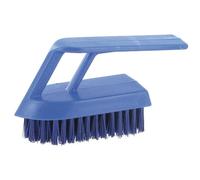 Brosse à ongles Gamme professionnel polyester largeur 13 cm bleue