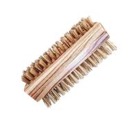Brosse à ongles - Naturel - Bois d'olivier - Double face - Poils naturels - Durable