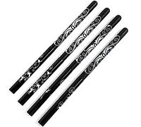 brosse à ongles, Pinceau ovale en nylon noir avec manche en bois for nail art, outil de manucure DIY