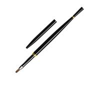 Brosse à ongles professionnelle, Art essentiel, avec poignées coudées, manucure de mise en forme détaillée pour vernis Gel, Tube en aluminium