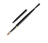 Brosse à ongles professionnelle, Art essentiel, avec poignées coudées, manucure de mise en forme détaillée pour vernis Gel, Tube en aluminium