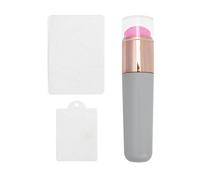 Brosse à ongles réutilisable en silicone - Kit de tampon transparent pour nail art facile à utiliser avec effet dégradé - Accessoire de manucure