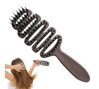 Brosse à palette pour la souffrance, peigne à pagaie pour les femmes - Brosse à cheveux pagaye pour les hommes,Le masseur de soins du cuir chevelu à poils de sanglier ajoute de la brosse à côtes de