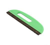 Brosse à papier peint verte pour projets de suspension de papier - Brosse lissante professionnelle pour enlever les bulles d'air sur le papier de doublure et le papier ingrain - 27 x 9 cm (2 rangées)