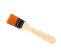 Brosse À Peinture Acrylique En Nylon Portable, Brosse Plate, Poils En Nylon Élastiques