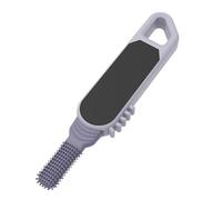 Brosse à pieds en silicone pour exfoliation des peaux mortes et nettoyage des espaces d'orteils Pierre ponce ergonomique intégrée Outil ergonomique pour enlever les peaux mortes