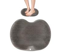 Brosse à pieds en silicone pour le dos - Largement utilisé - Tapis de lavage polyvalent pour le dos, ergonomique, coffre-fort, douche, bain de bain, spa à la maison et à l'extérieur - Utilité
