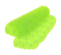 Brosse à Pieds en Silicone Vert, Nettoyeur Antidérapant | Élimine les Peaux Mortes, Adhérence à Ventouses, Usage Salle de Bain, Toucher Doux, Format Pratique
