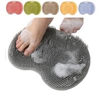 Brosse à pieds pour douche, masseur de pieds, avec ventouses antidérapantes, nettoie, lisse, exfolie et masse vos pieds sans se pencher, améliore la circulation des pieds et apaise les pieds fatigués