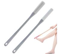 Brosse à Pieds pour Espaces entre les Orteils - Brosse de Douche Douce pour Exfoliation des Callosités et Peau Morte, Rouleau Exfoliant Pieds pour Soin Doux, Brosse Ergonomique (gris)