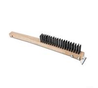 Brosse à pizza à long manche avec tête amovible pour les tâches de cuisson, y compris la préparation de pizza, de pain et de pâtisserie