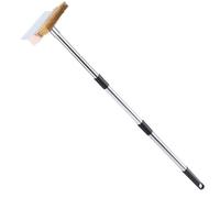 Brosse à pizza en pierre | outils à pizza four en aluminium avec poignée longue, outils de nettoyage et d'entretien de cuisine pour friteuses, cuisines commerciales et cuisine en plein air