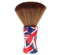 Brosse à plumeau professionnelle pour barbier, coupe de cheveux, nettoyage du visage, avec manche en bois de hêtre et poils en nylon doux pour usage domestique en salon