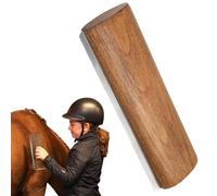 Brosse à poils à retrait rapide - Outil de toilettage en acier inoxydable pour cheval - Brosse ergonomique pour animaux de compagnie avec manche en bois, brosse d'heures sans danger pour chiens, chats