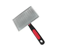 Brosse à poils d'animaux avec pointe en métal - Peigne sûr pour les peaux sensibles - Poils longs et courts - Outil de toilettage pour chien et chat