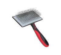 Brosse à poils d'animaux avec pointe en métal - Peigne sûr pour les peaux sensibles - Poils longs et courts - Outil de toilettage pour chien et chat