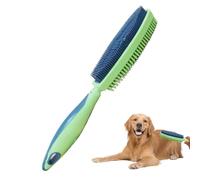 Brosse à poils d'animaux de compagnie - Groupe de chats, démêlant la fourrure - Combe à double lame pour un fond épais - Slicker léger pour chatons chiots - Outil de nettoyage de riz - Entretien