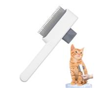 Brosse à poils d'animaux pour chats, de toilettage en acier inoxydable pour la perte de poils de 19 x 7,5 cm à 19 x 7,5 cm, peigne démêlant pour tapis, solution d'entretien du pelage facile pour