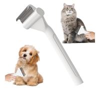 Brosse à poils de chat, brosse à poils de chat, brosse démêlante pour poils d'animaux courts, moyens et longs, râteau sous-poil, brosse pour chat, outil de toilettage pour animaux de compagnie