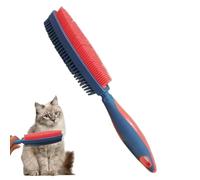 Brosse à poils de chat - outil double face, accessoire pour soin des animaux domestiques - pour enlever sous-poil et nettoyage de massage