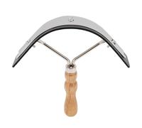 Brosse à poils de cheval en acier inoxydable, poignée confortable en caoutchouc, manche en bois, outil de toilettage pour chevaux