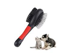 Brosse à Poils Doux Double Côté pour Toilettage et Massage de Chiens Chats et Lapins Idéale pour Poils Longs Courts et Moyens